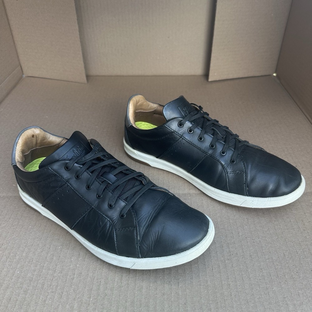 Florsheim Leather Crossover Lace To Toe Black Oxford Sneaker Men's Size 10.5W
